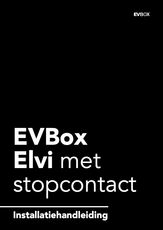 Handleiding EVBox Elvi met socket