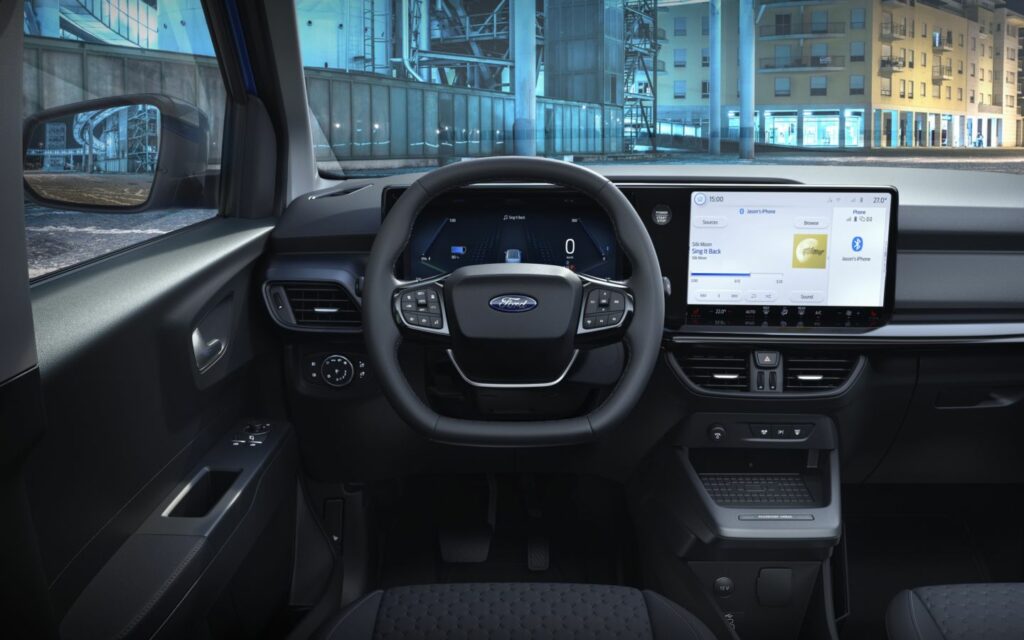 Connectiviteit Ford Pro in de elektrische Ford Courier