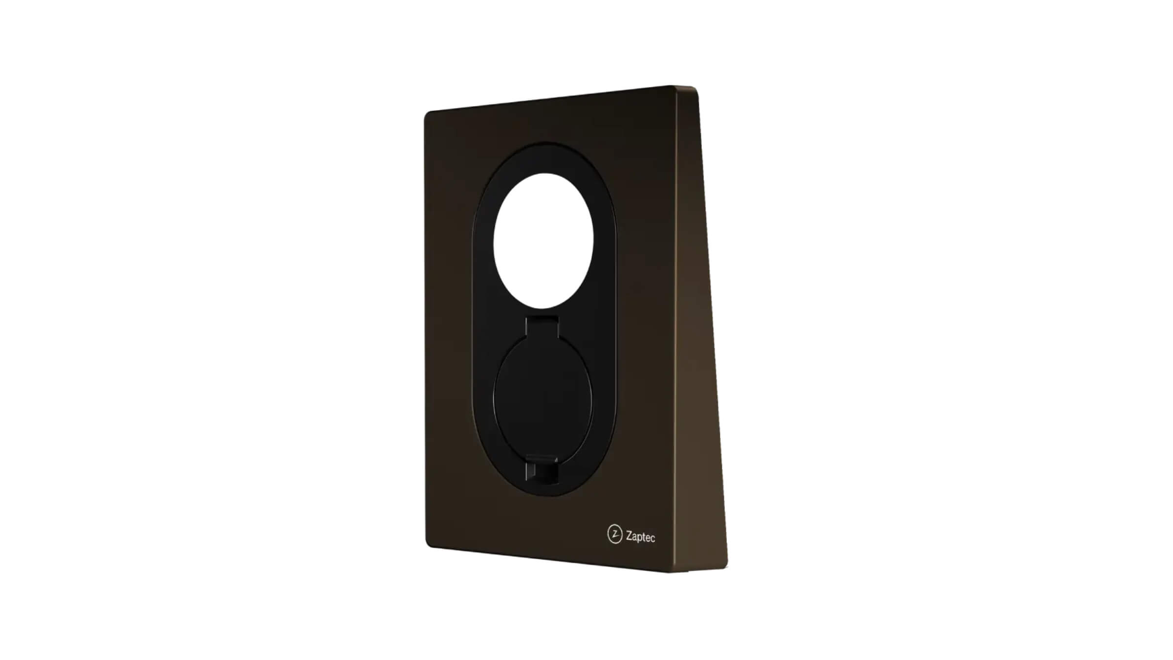 Zaptec Go kap voorkant Wood Brown