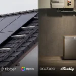 Thumbnail of  Zonnepanelen op een dak verbonden met een EcoFlow STREAM AC 5000 thuisbatterij in een technische ruimte.