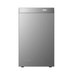 Thumbnail of  Vooraanzicht van de grijze EcoFlow STREAM AC 5000 thuisbatterij met digitaal display tegen een witte achtergrond.
