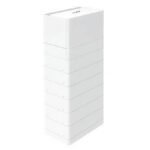 Thumbnail of  Witte, verticale FoxESS Power Q All-in-one thuisbatterij bestaande uit meerdere gestapelde modules.