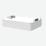 Thumbnail of  Witte modulaire batterijmodule van de FoxESS Power Q All-in-one thuisbatterij tegen een witte achtergrond.